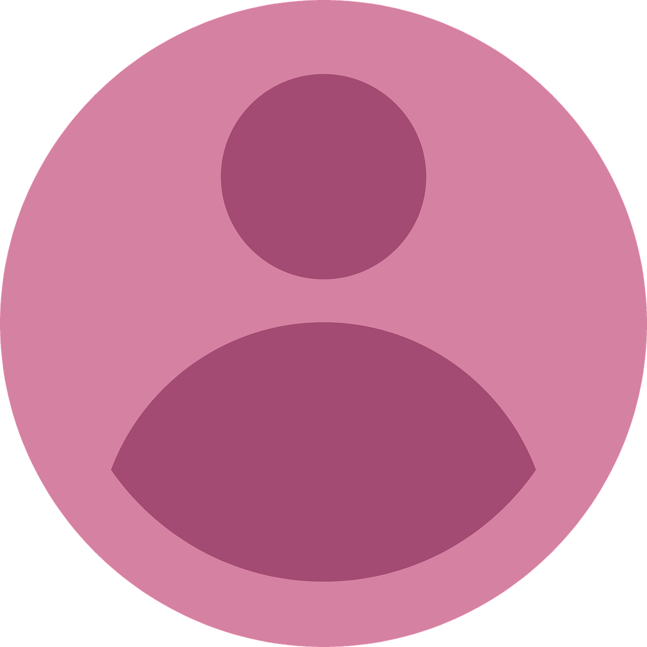 Anonim profil ikon rózsaszín